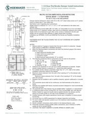 Multiple Section Fire/Smoke Damper Installation Instructions