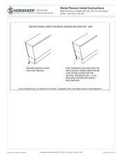Metal Plenum Installation Instructions