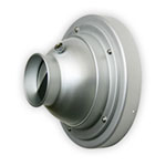 1202R - Aluminum Round Spot Diffuser with Round Duct Adapter