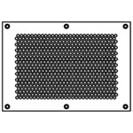 1409 - Risk Resistant Security Grille Perforated Face