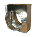 2650 - Standard Frame 1 ½ Hour Rated Round Curtain-type Fire Damper (spring actuated)