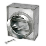 2665 - Standard Frame 3 Hour Rated Curtain-type Round Fire Damper