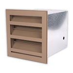 4525-3000OBD - Combination Stationary 4" Drainable Outside Air Louver with Opposed Blade Air Control Damper