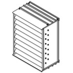 4800 - Extruded Aluminum Brick Vent (4" depth)