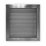 936FG-SS - Stainless Steel Hinged Filter Grille (blades parallel to shortest dimension) 