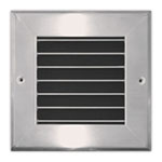 937-SS - Stainless Steel Blade Grille with 0° Fixed Blade (blades parallel to longest dimension)