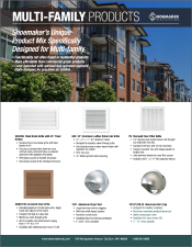 Multi-Family Products Brochure